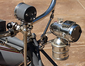 1913 Big Twin headlamp and speedo